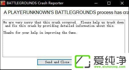 W10\гueBATTLEGROUNDS Crash Reporterôk