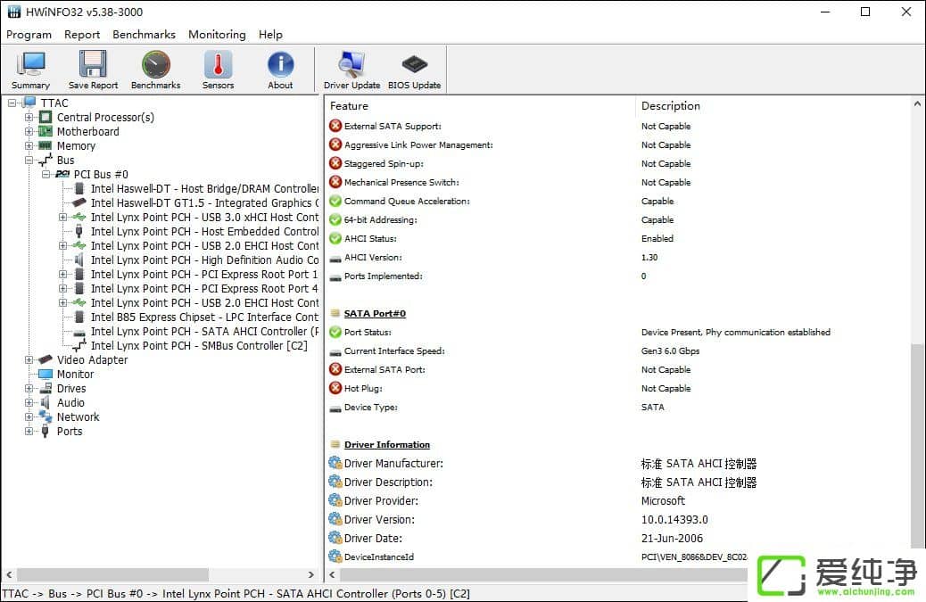 β鿴XǷ֧USB 3.0Hwinfo32zySATA˿ڵķ