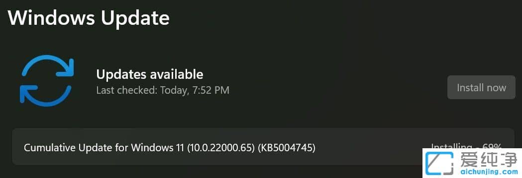 Win11ϵy(tng)ӭ(li)״θKB5004745((ni)汾22000.65)