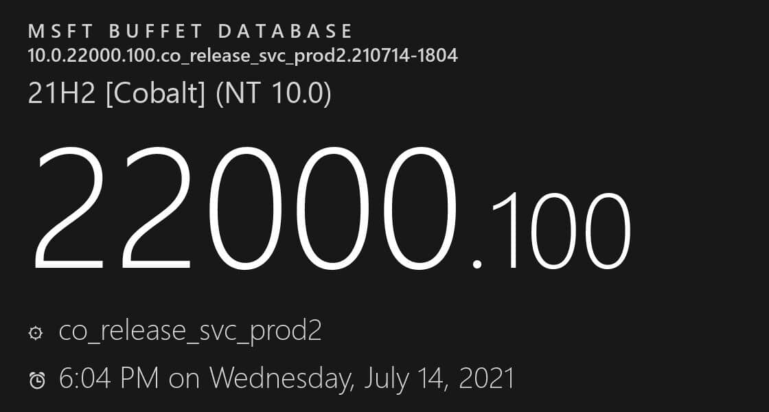 ΢ܛWin11 KB5004300°l(f)Win11 22000.100(ni)һ[
