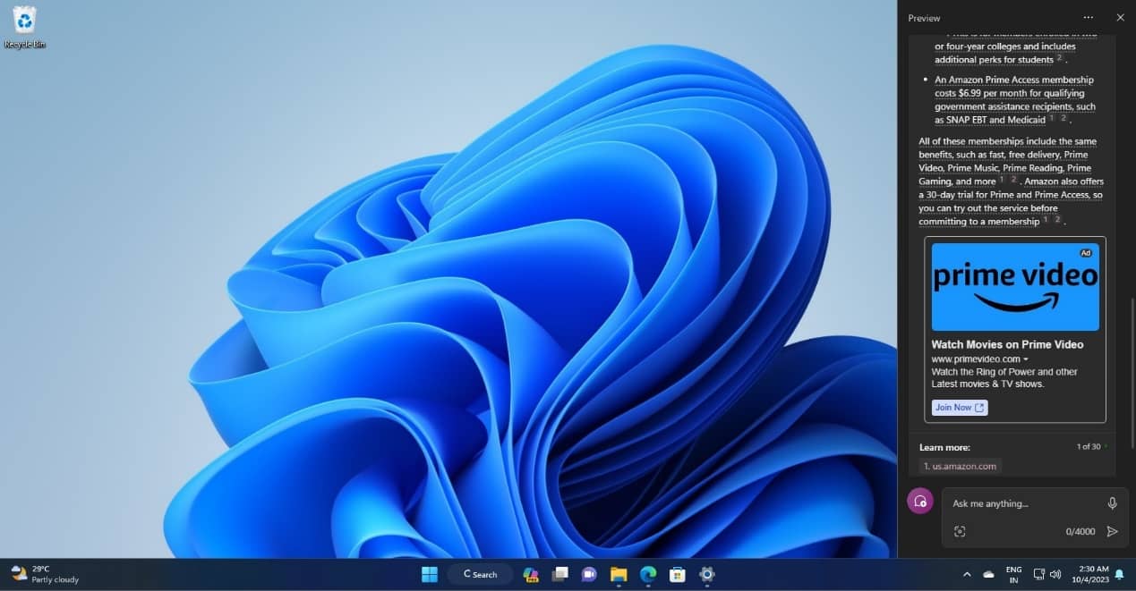 Windows 11 Copilot ͶŏVĿǰ]нx