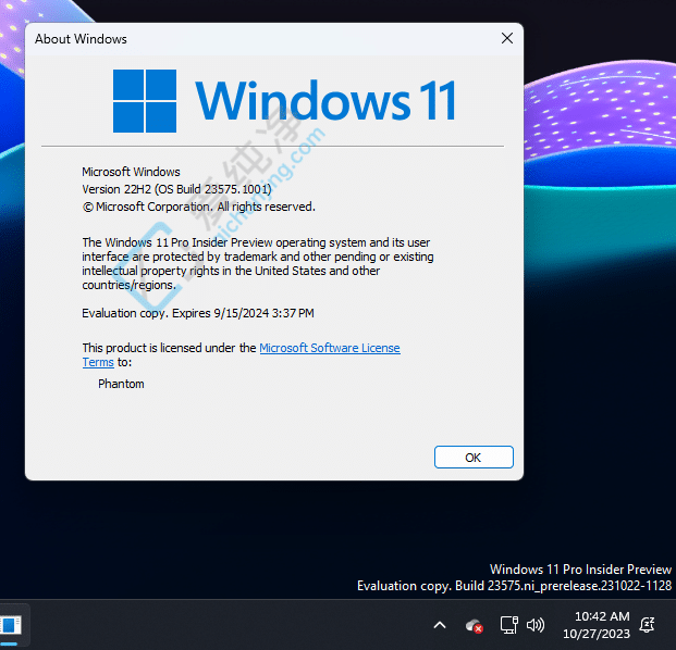 Win11 Build 23575 A[_Cֆ Copilot