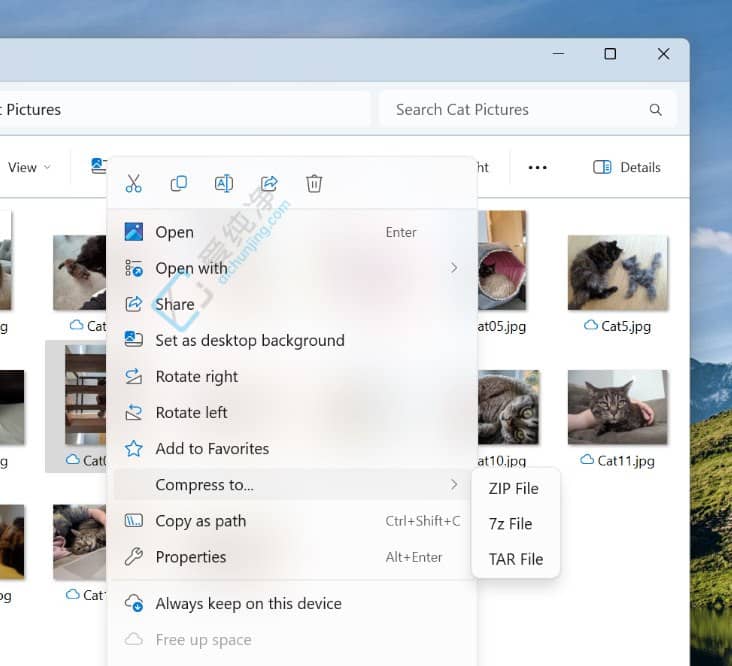 Win11預(yù)覽版發(fā)布：調(diào)整 SMB 協(xié)議、原生創(chuàng)建 7-zip、TAR 壓縮文件